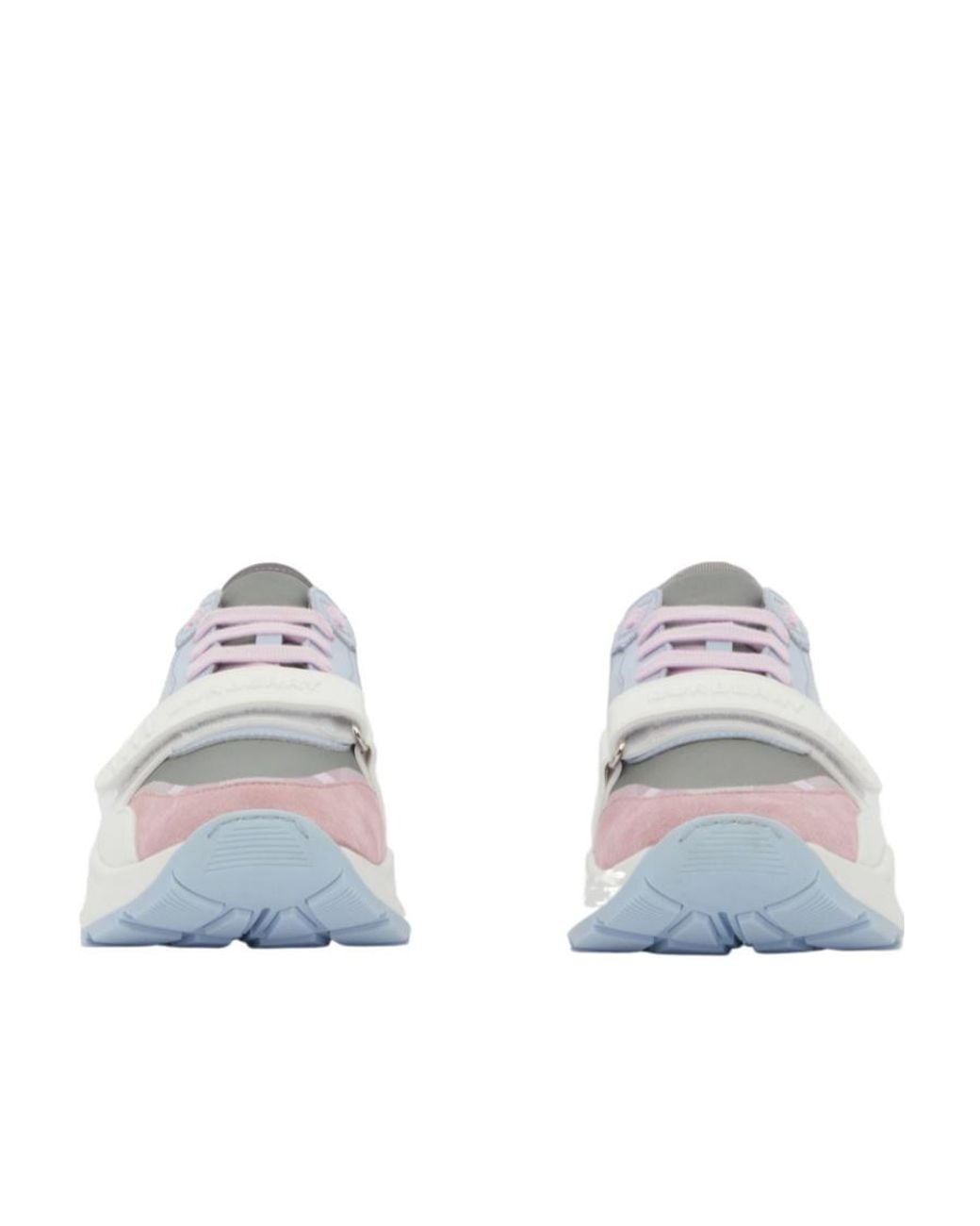 Burberry Gray Low-Top Panelled Sneakers