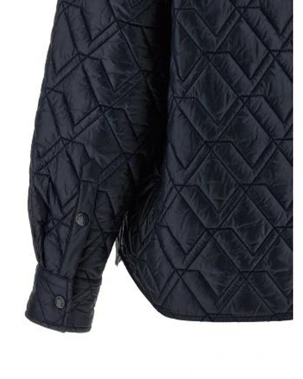 Moncler Blue Diamond Quilted Overshirt
