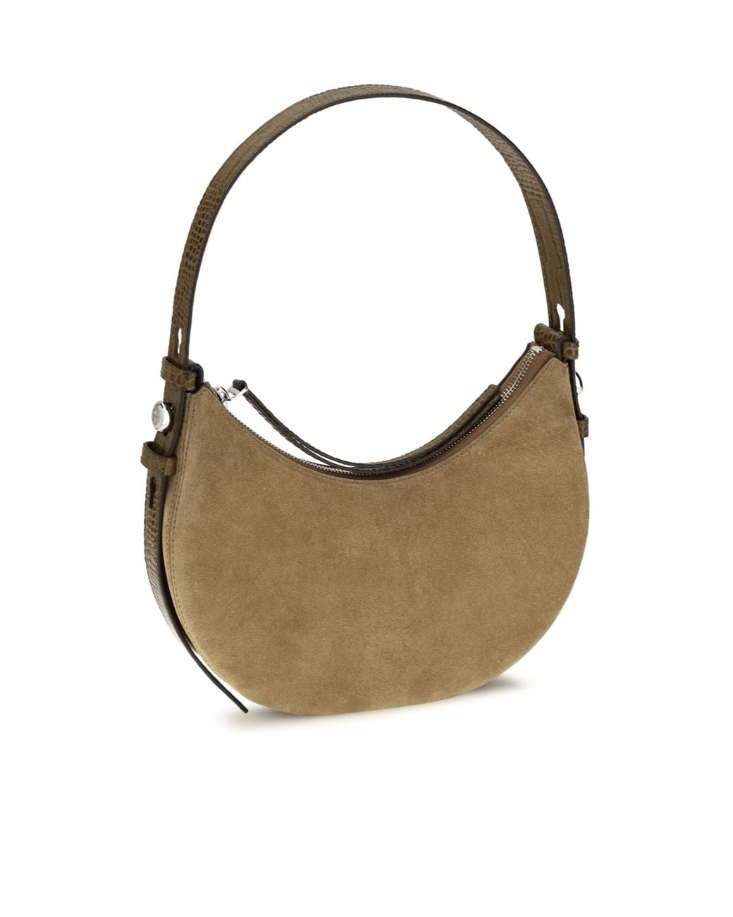 Tory Burch White Romy Half-Moon Shoulder Bag
