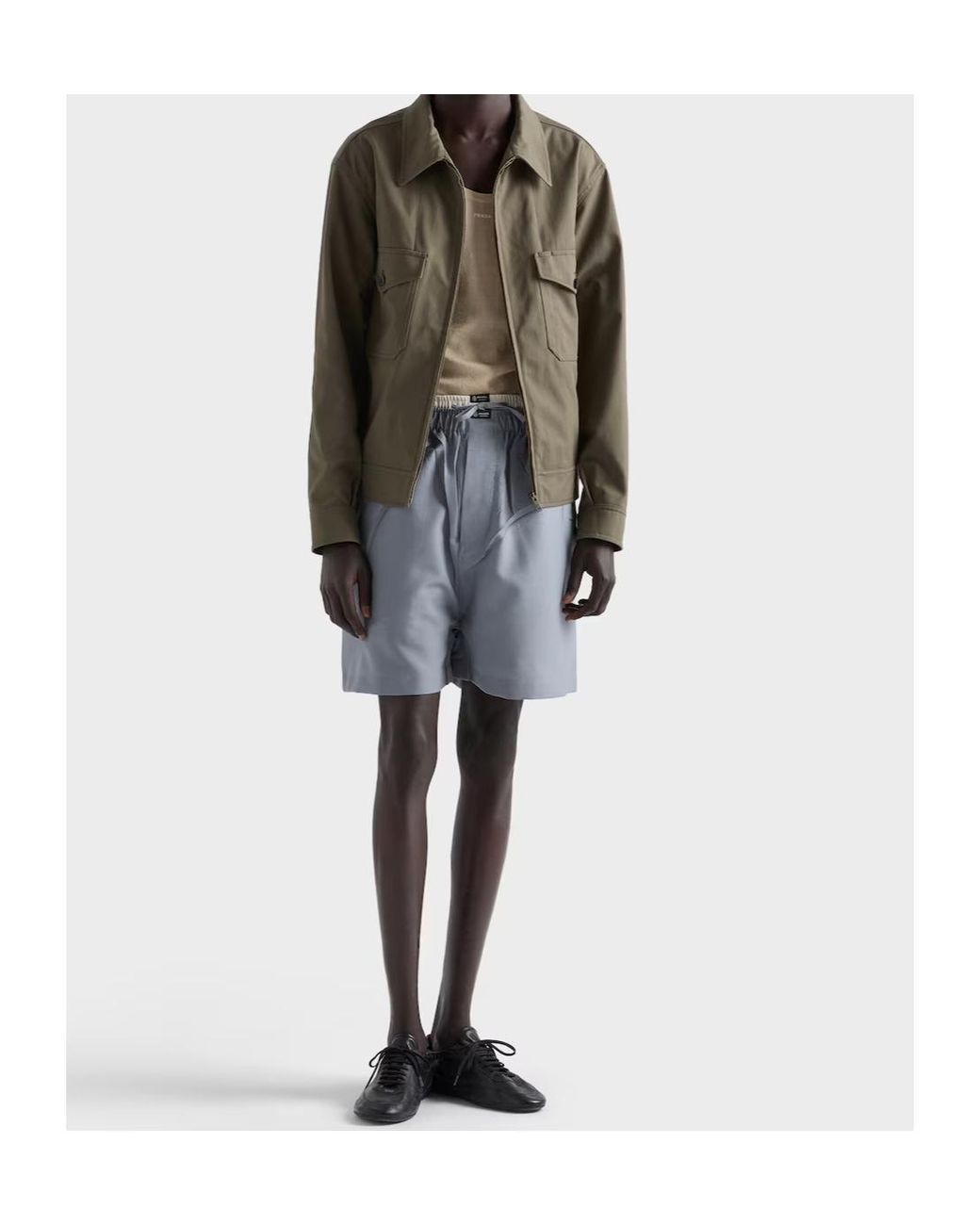 Prada Green Technical Fabric Jacket for men