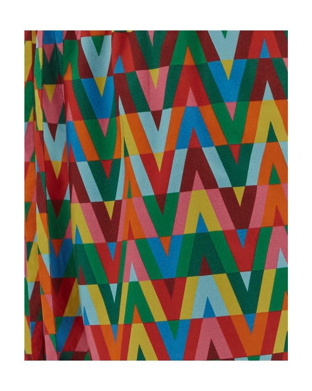 Valentino Blue Geometric Print Shorts