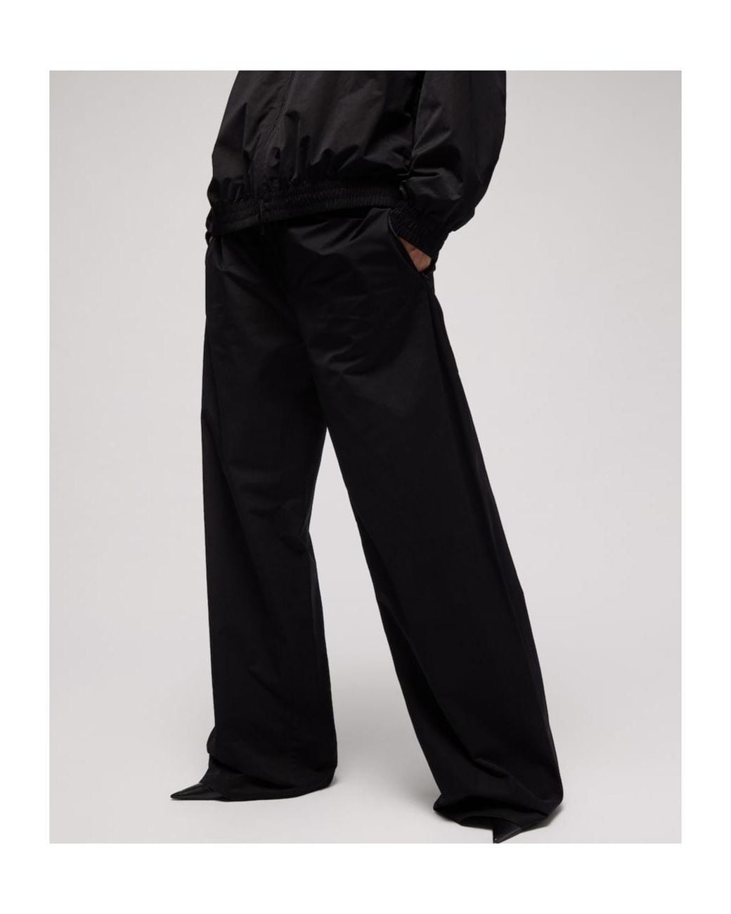 Gucci Black Soft Technical Twill Leisure Pants