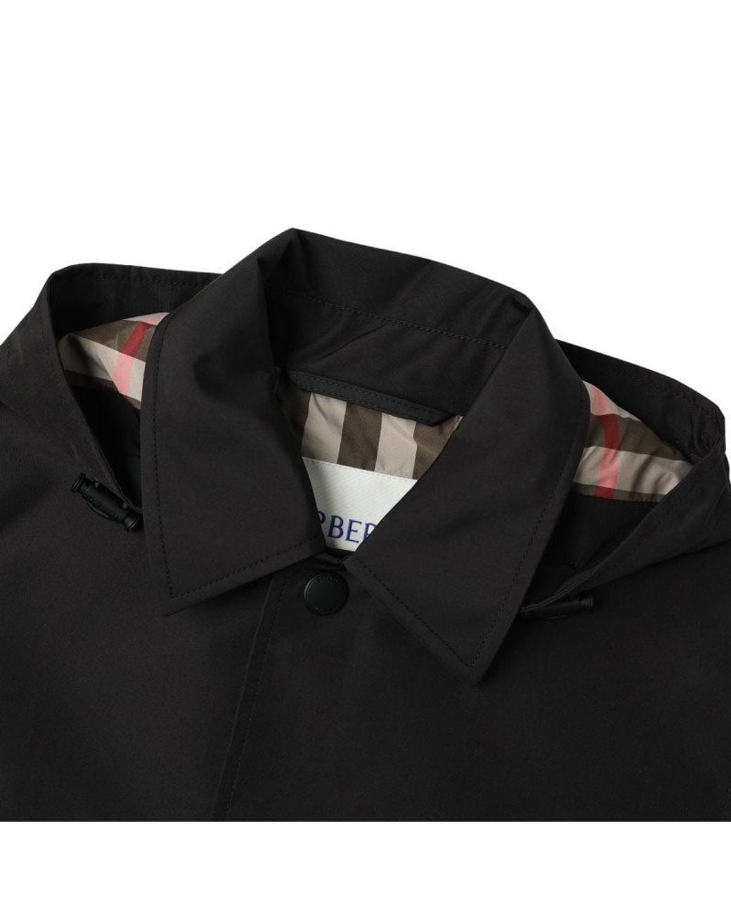 Burberry Black Long-Sleeved Hooded Coat