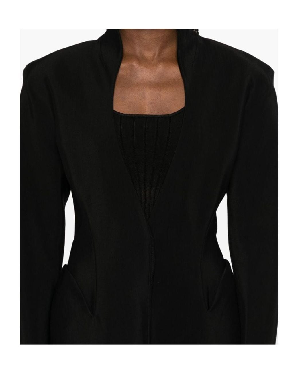 Mugler Black Sculptural Jacket