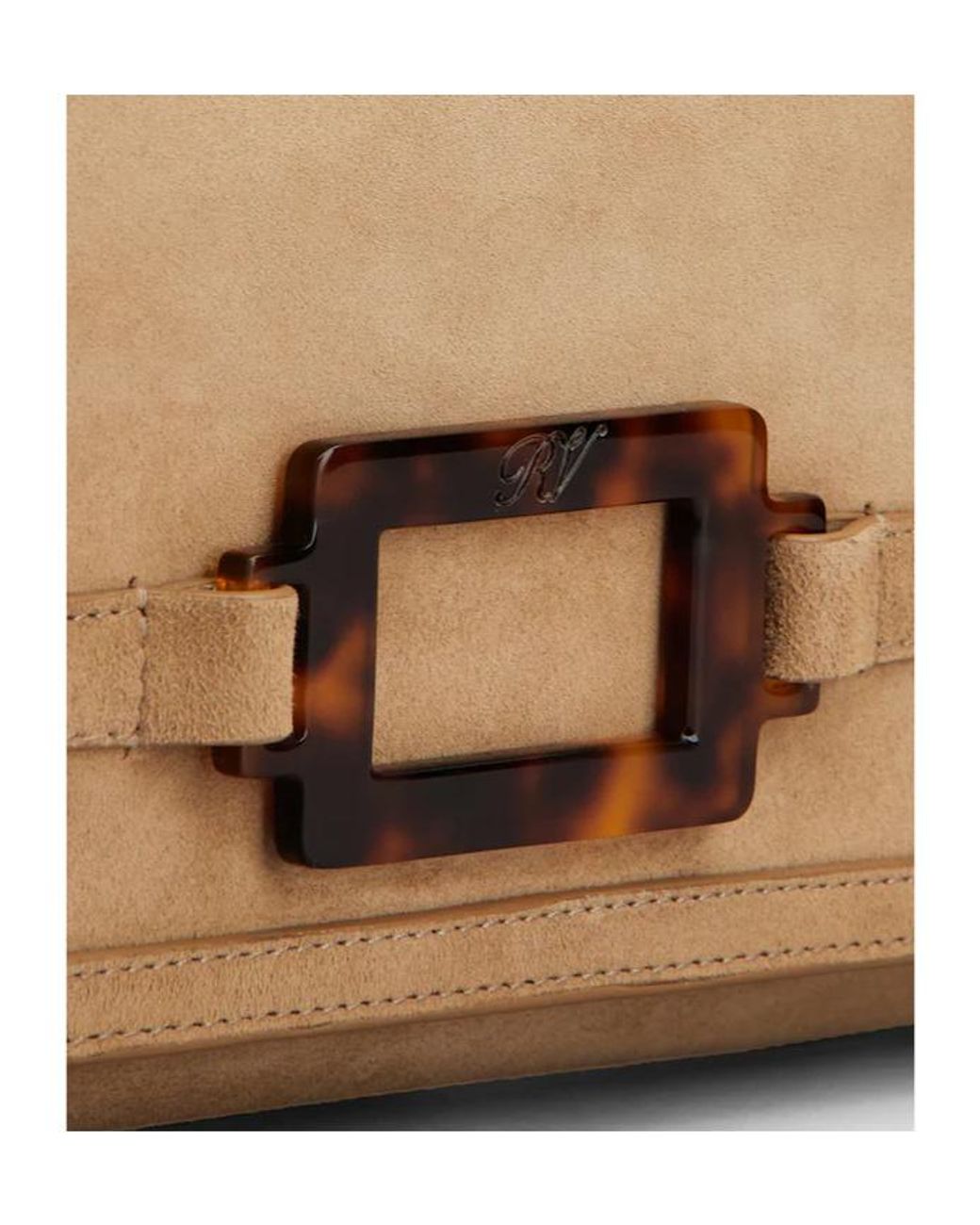 Roger Vivier Brown Belle Vivier Clutch Bag