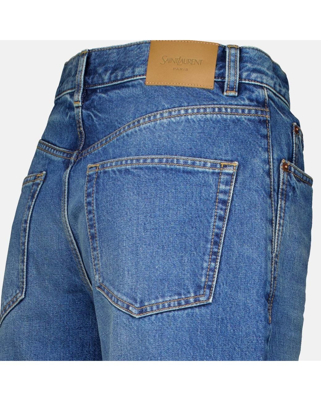 Saint Laurent Blue Jeans With Belt Loops