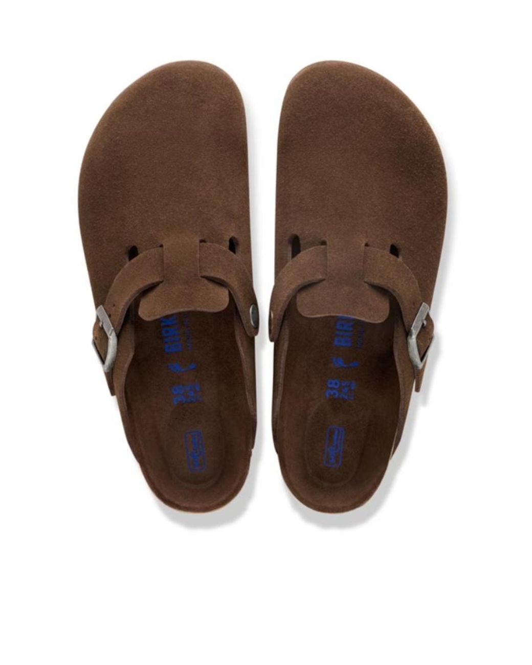 Birkenstock Brown Boston Buckled Mules for men