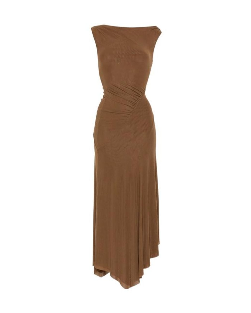 Staud Brown Sleeveless Dress
