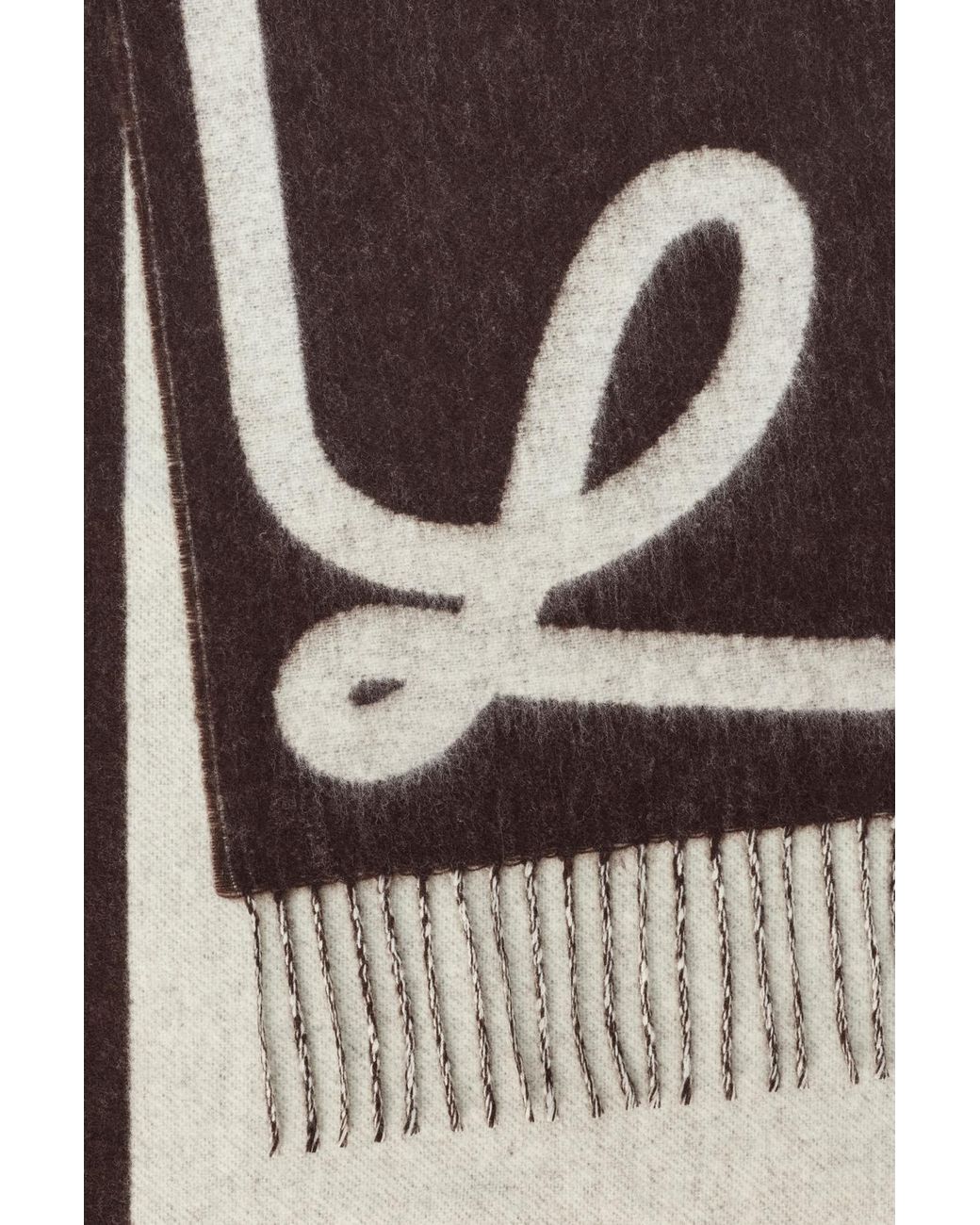 Loewe Multicolor Jacquard Logo Wool Scarf