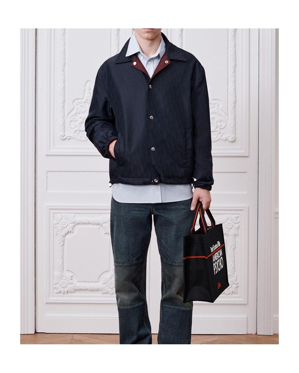 Dior Blue Oblique Reversible Jacket for men