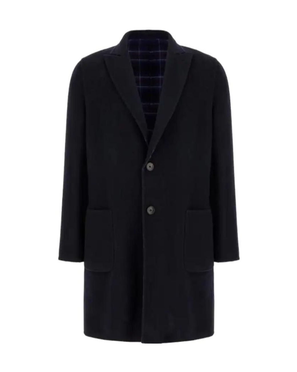 Etro Blue Long Coat for men