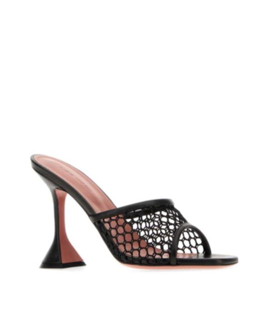 AMINA MUADDI White Square-Toe High-Heeled Sandals