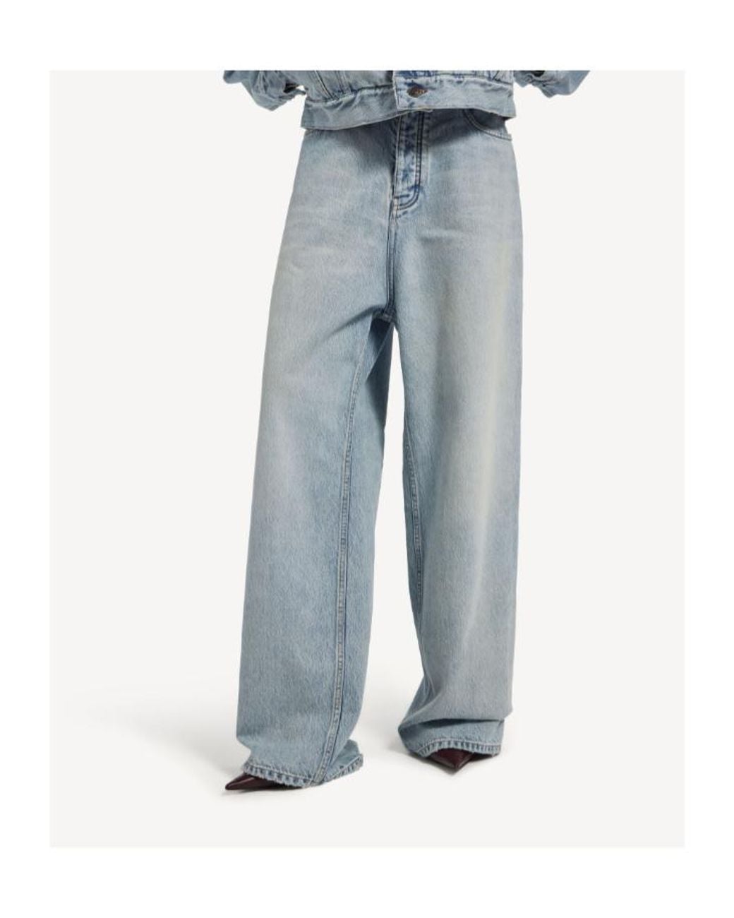 Balenciaga Blue Baggy Fit Jeans