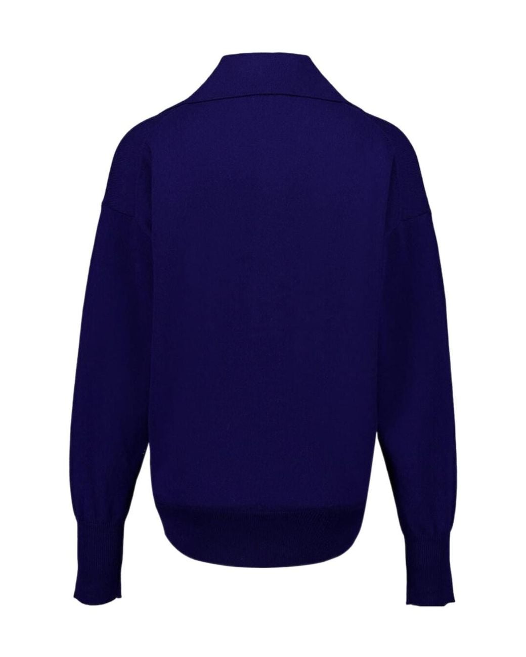 Tom Ford Blue Polo V-Neck Cashmere Knit Top