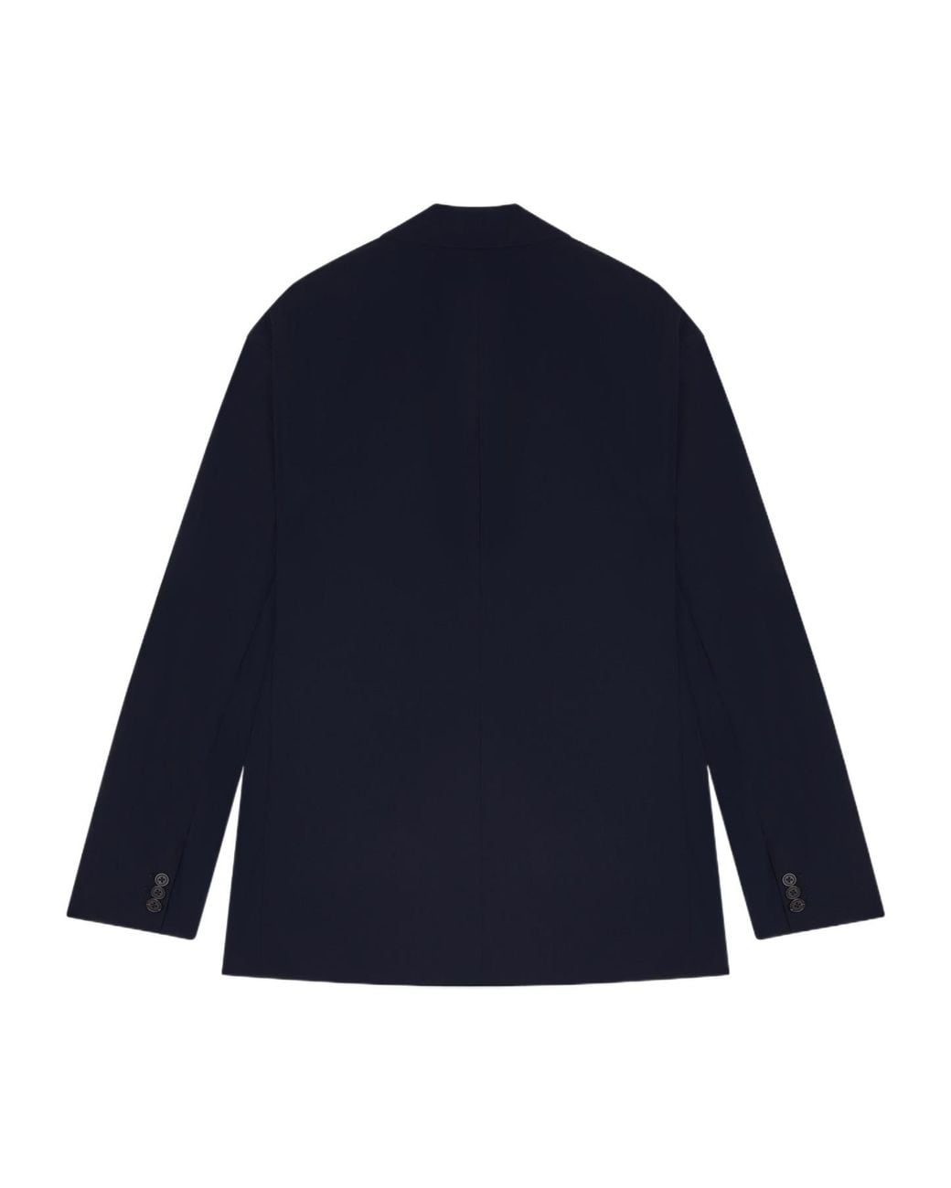 Emporio Armani Blue Travel Essential Stretch Single-Breasted Blazer for men