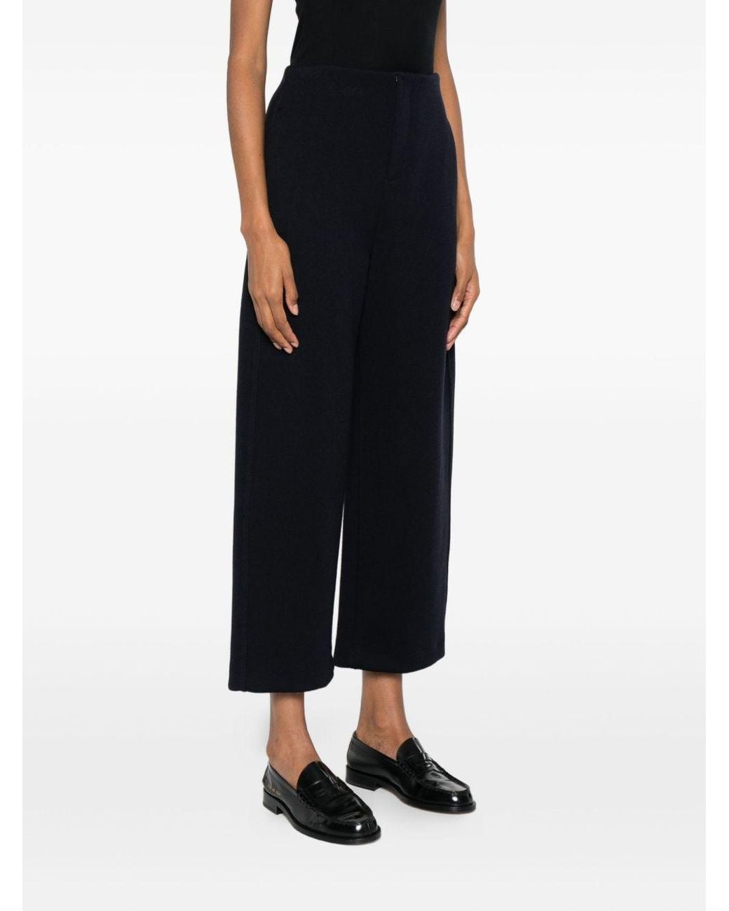 Max Mara Blue Straight-Leg Casual Pants