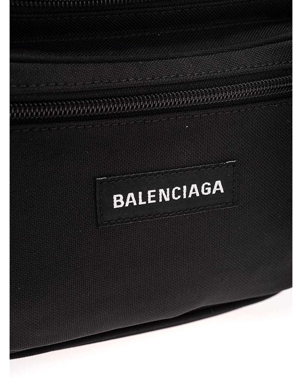 Balenciaga Black Explorer Belt Bag for men