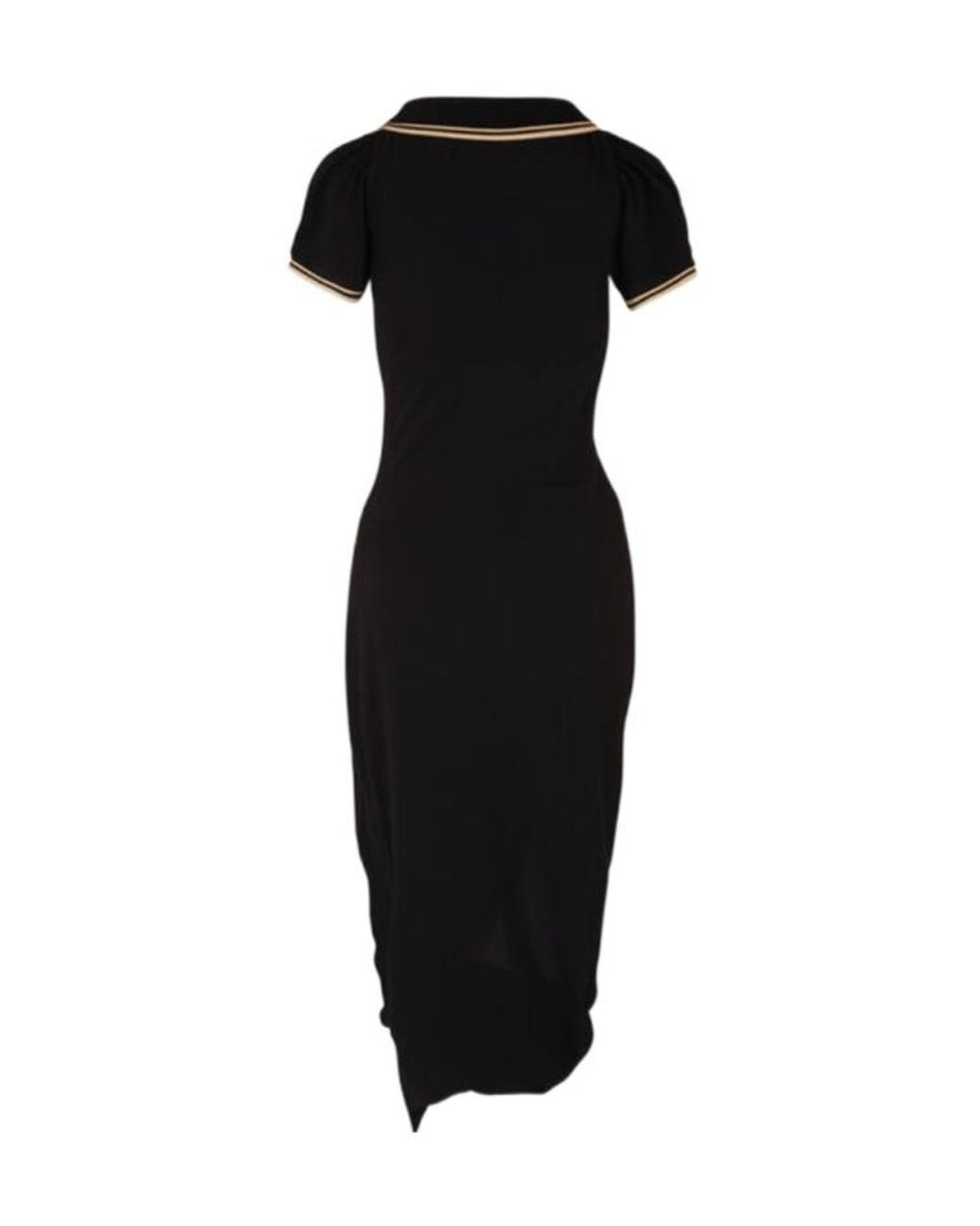 Vivienne Westwood Black Ruched Short-Sleeved Dress