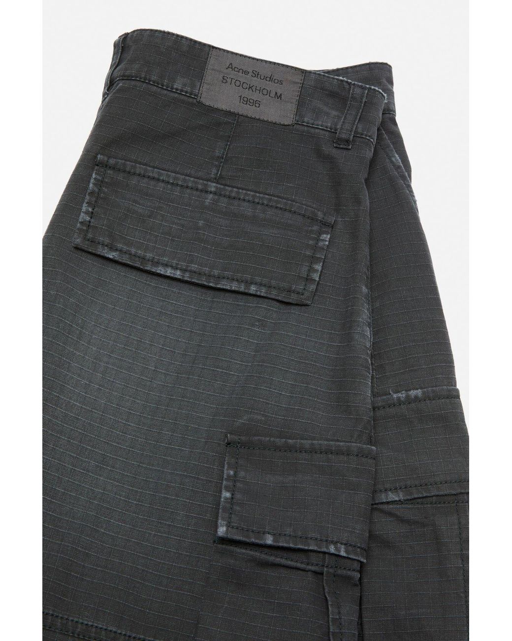 Acne Gray Cargo Palazzo Trousers