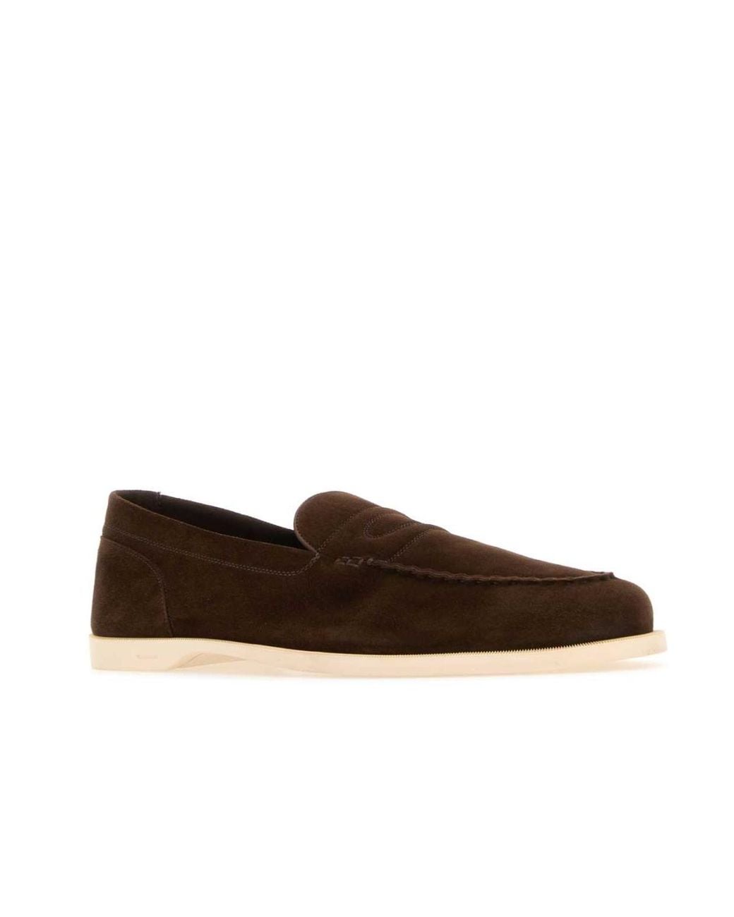 John Lobb Brown Pace Slip-On Loafers for men