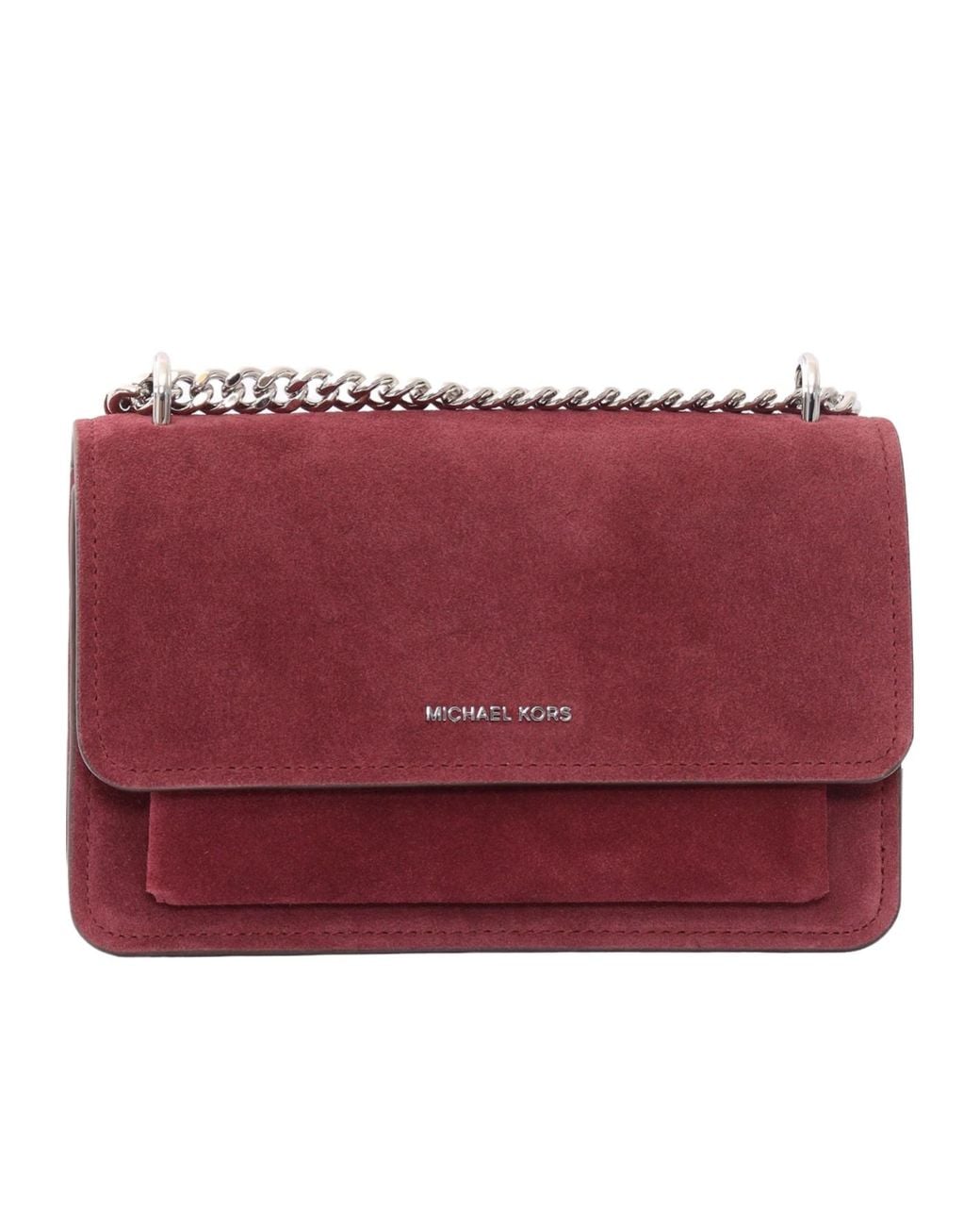 Michael Kors Red Michael Claire Large Shoulder Bag
