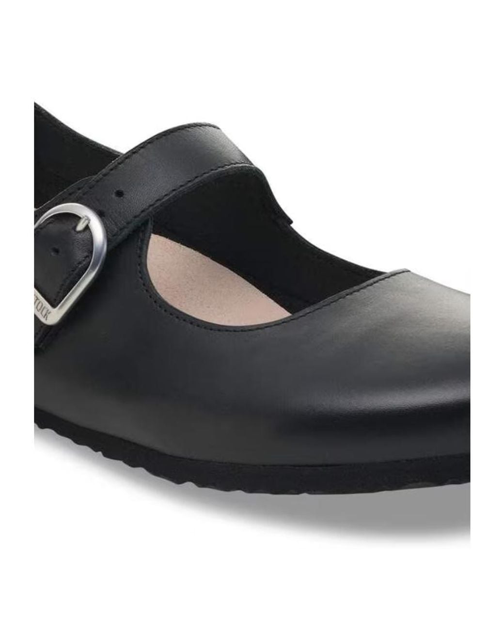 Birkenstock Black Buckle Mary Jane Style Ballet Flats