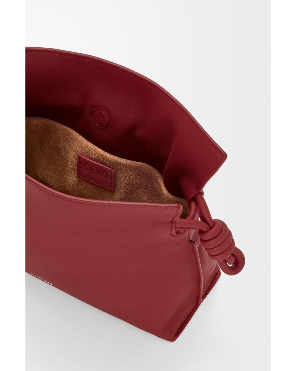 Loewe Red Mini Flamenco Clutch Bag
