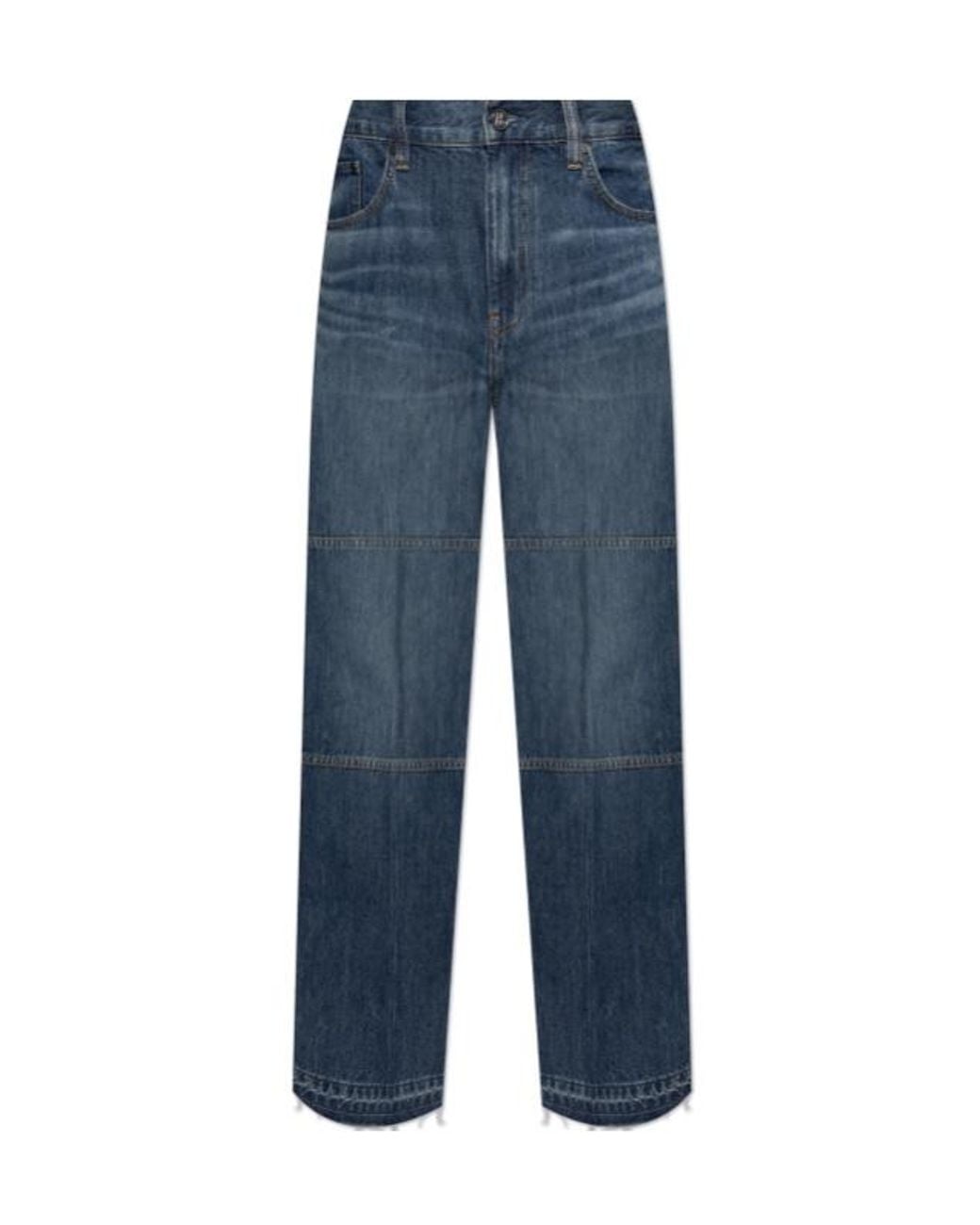 Helmut Lang Blue Vintage Effect Jeans for men