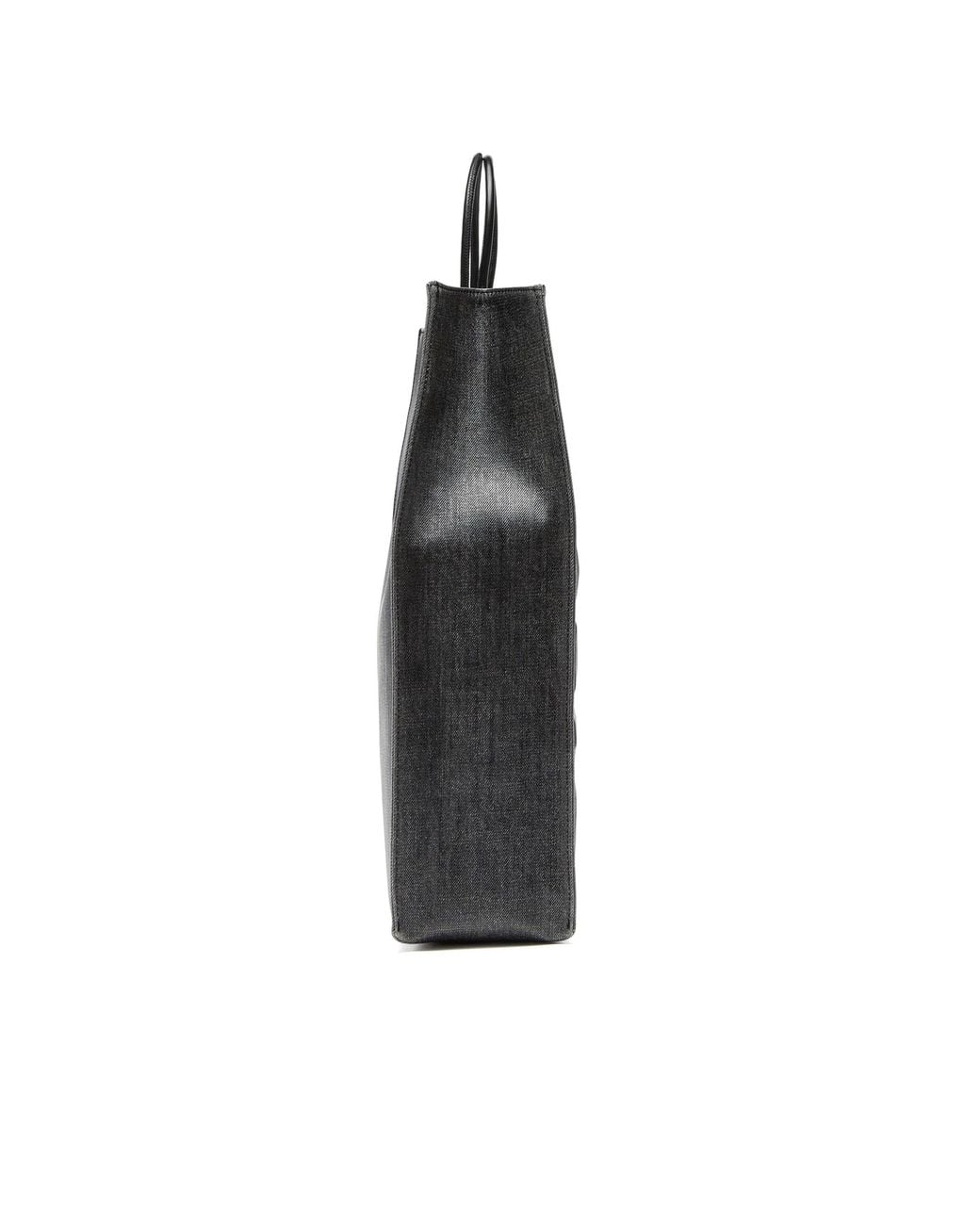 DIESEL Black Dsl 3D Logo-Embossed Top Handle Tote Bag for men