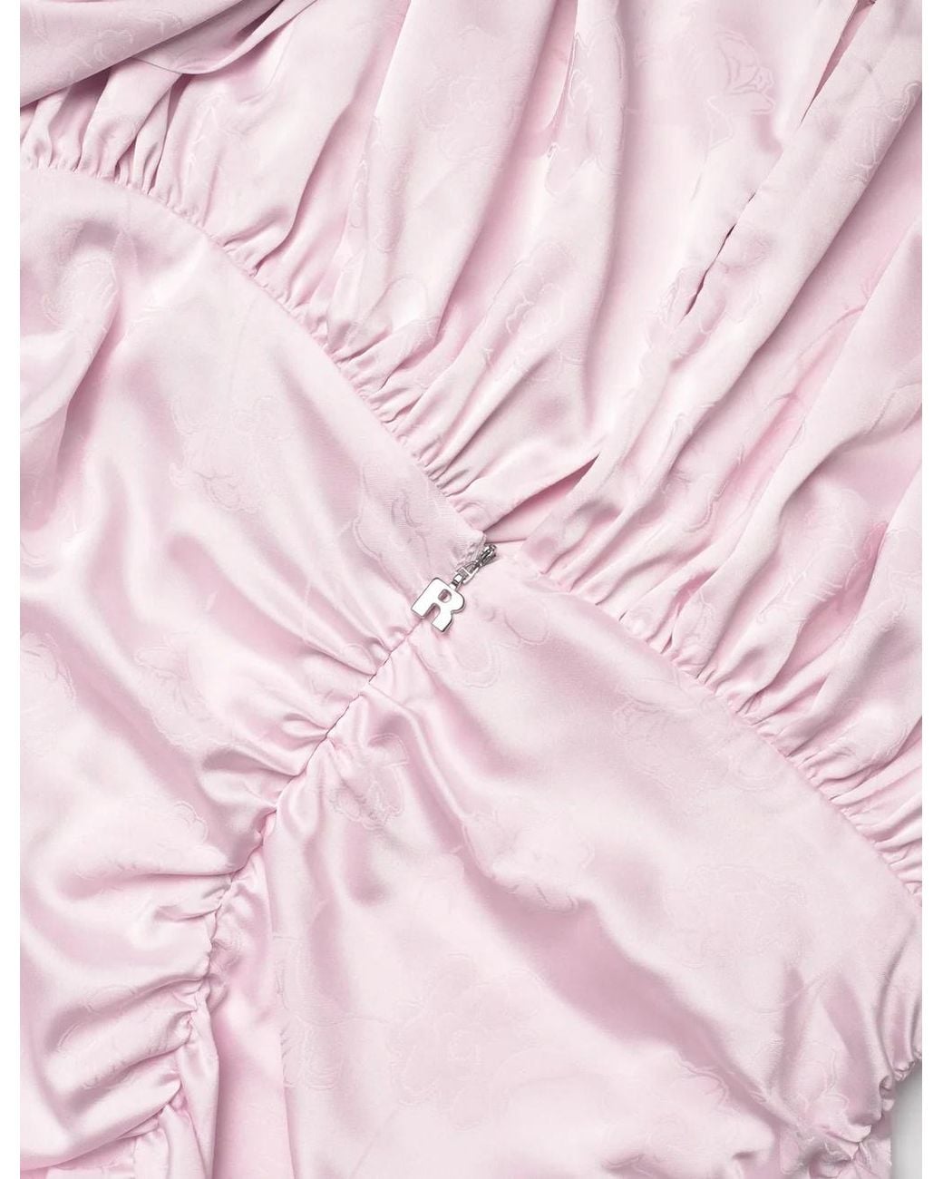 ROTATE BIRGER CHRISTENSEN Pink Floral Detailed Ls Mini Dress