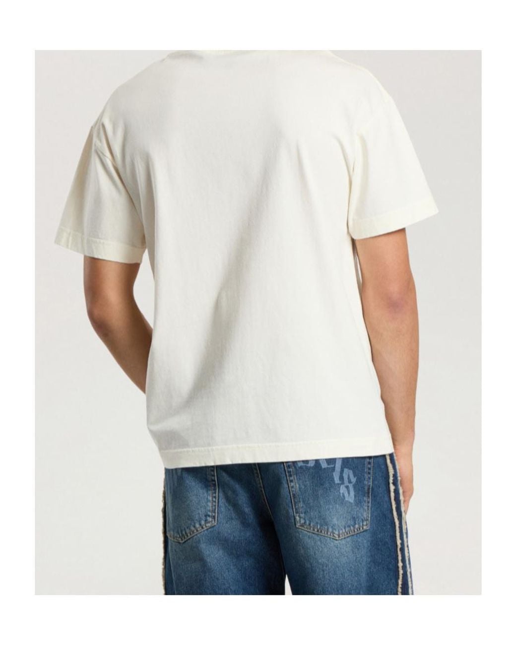 Palm Angels White Relaxed T-Shirt for men