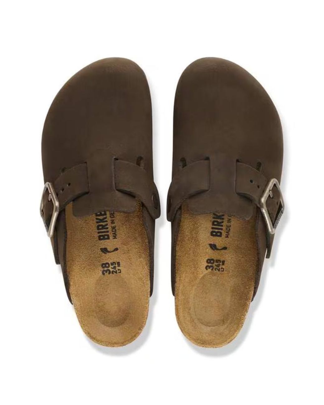 Birkenstock Brown Boston Buckled Clogs for men