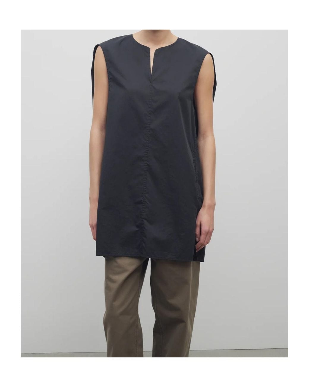 The Row Black Owen Top