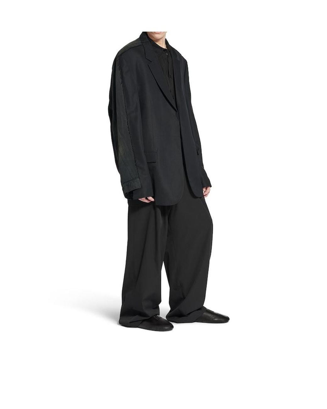 Balenciaga Black Château Flat Mules for men