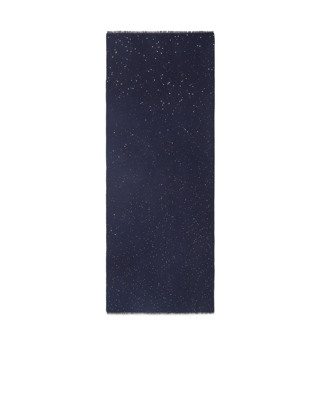 Peserico Blue Sequin Embellished Fringed Scarf