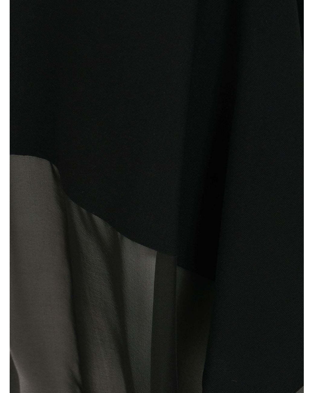Sportmax Black Asymmetric Midi Skirt