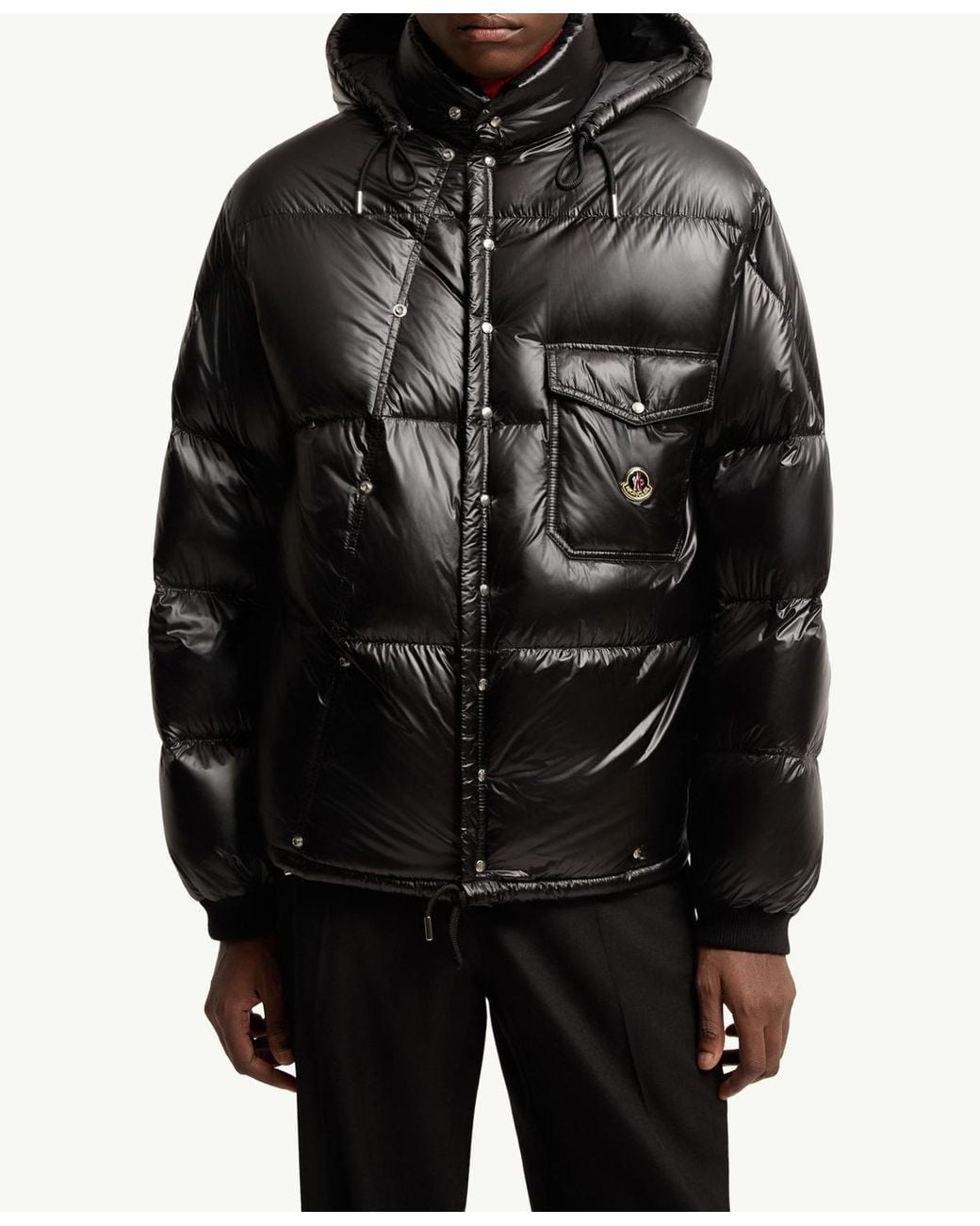 Moncler Black Karakorum Hooded Short Down Jacket for men