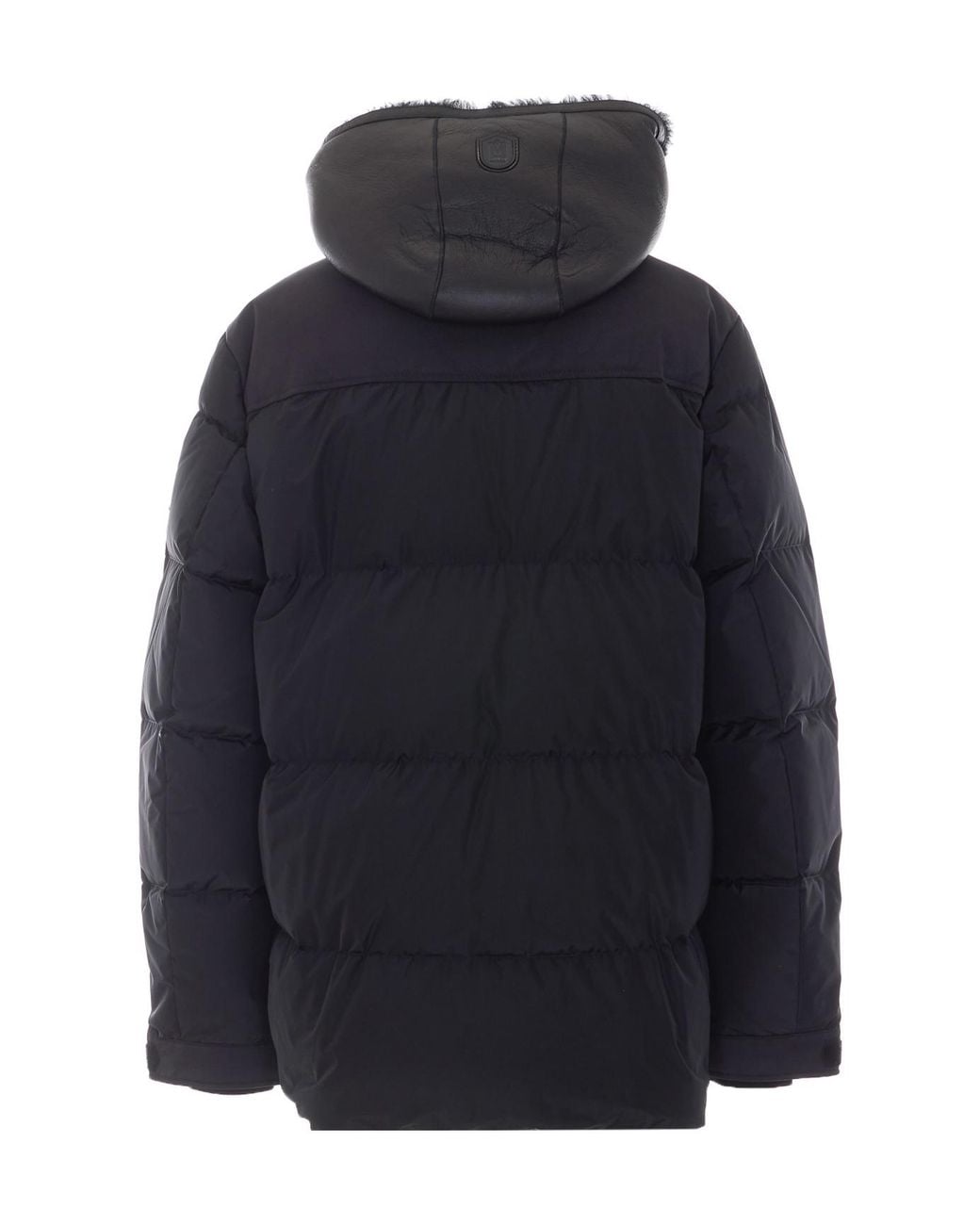 Mackage Blue Riley Hooded Down Coat for men