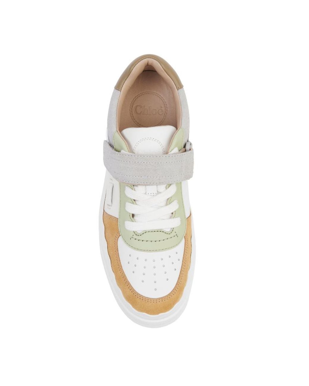 Chloé White Chloé Lauren Low-Top Sneakers