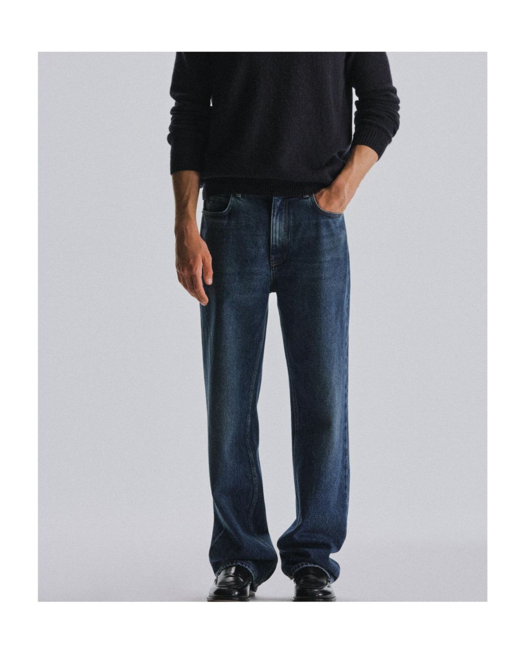 The Row Blue Vanya Straight-Leg Jeans for men