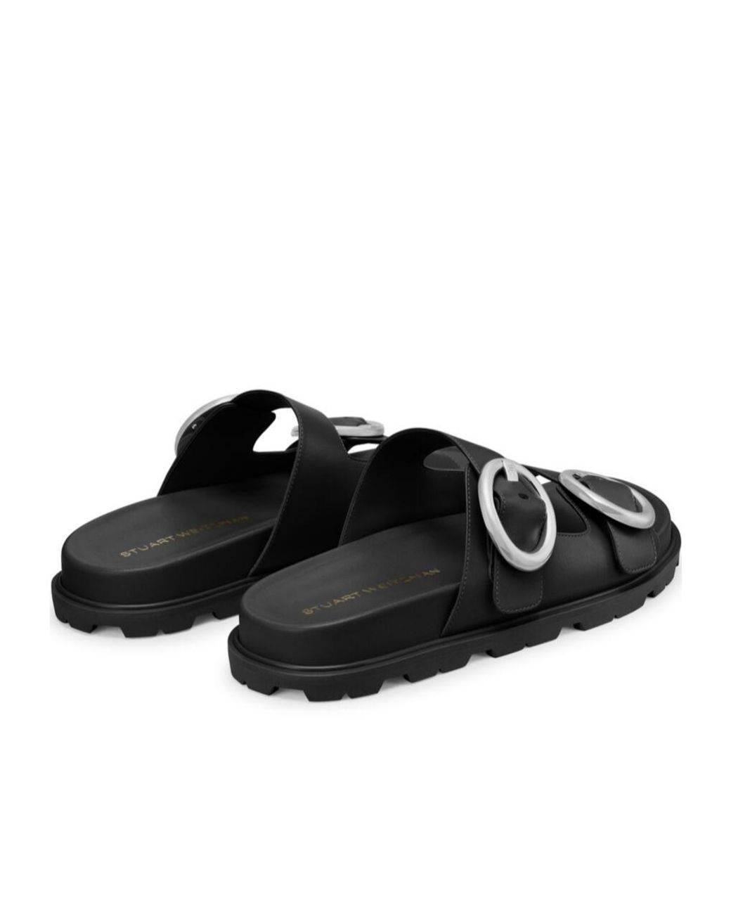 Stuart Weitzman Black Benni Sport Slide