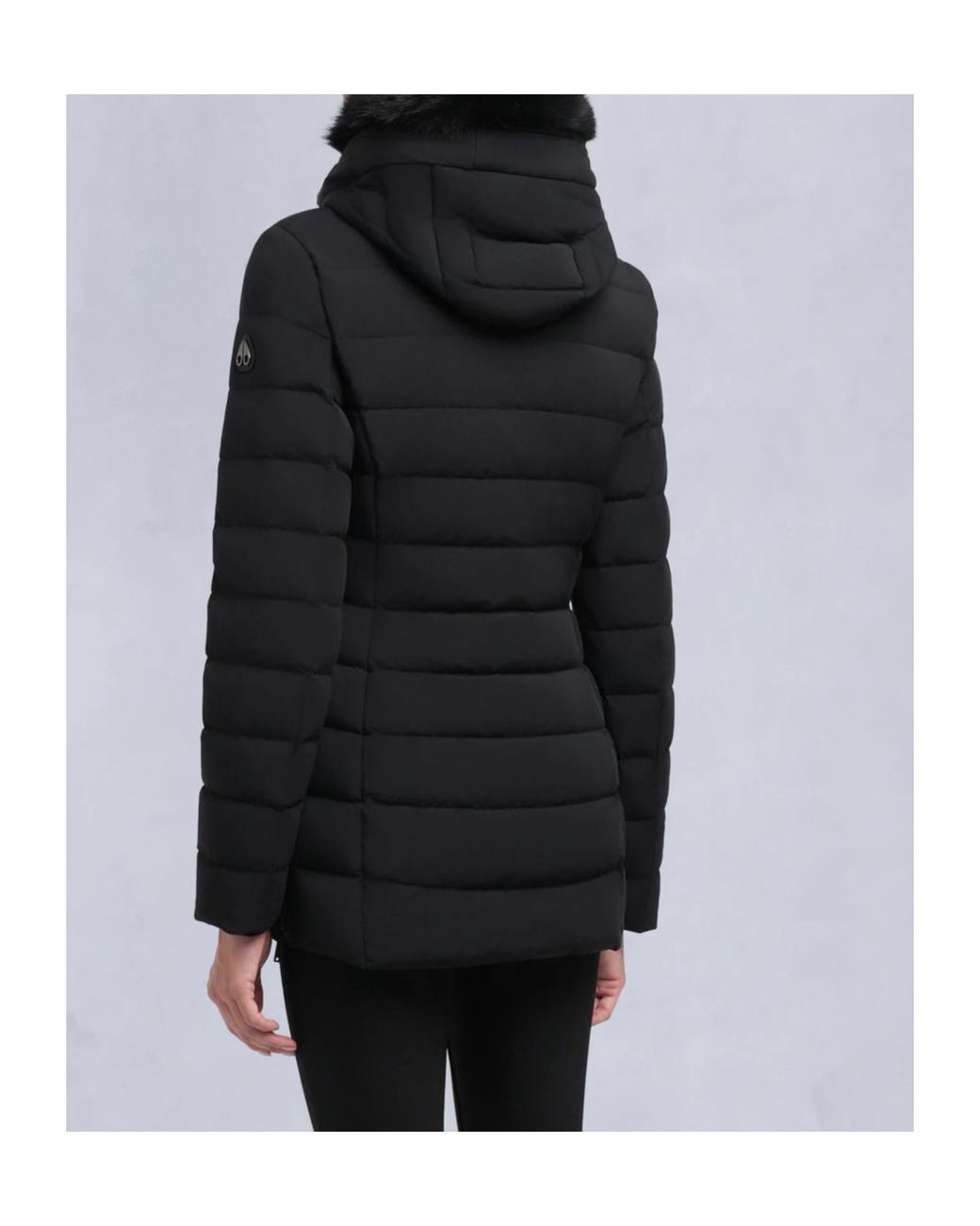 Moose Knuckles Black Roselawn 5 Hooded Down Jacket
