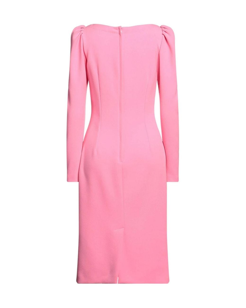 Dolce & Gabbana Pink Solid-Colored Bodycon Dress