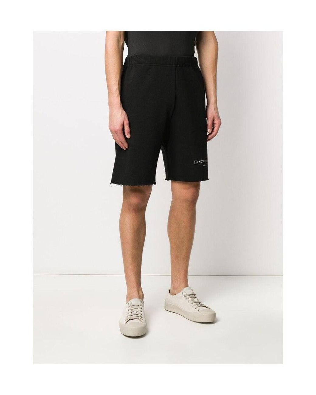 Ih Nom Uh Nit Black Logo Shorts for men