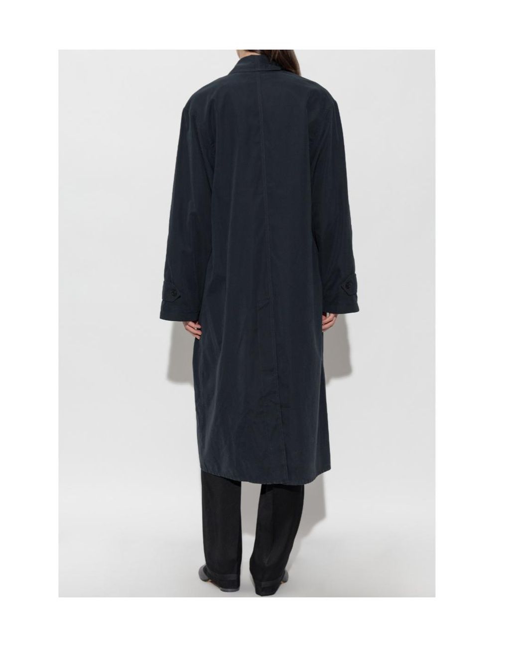 Maison Margiela Blue Single Vent Oversized Coat