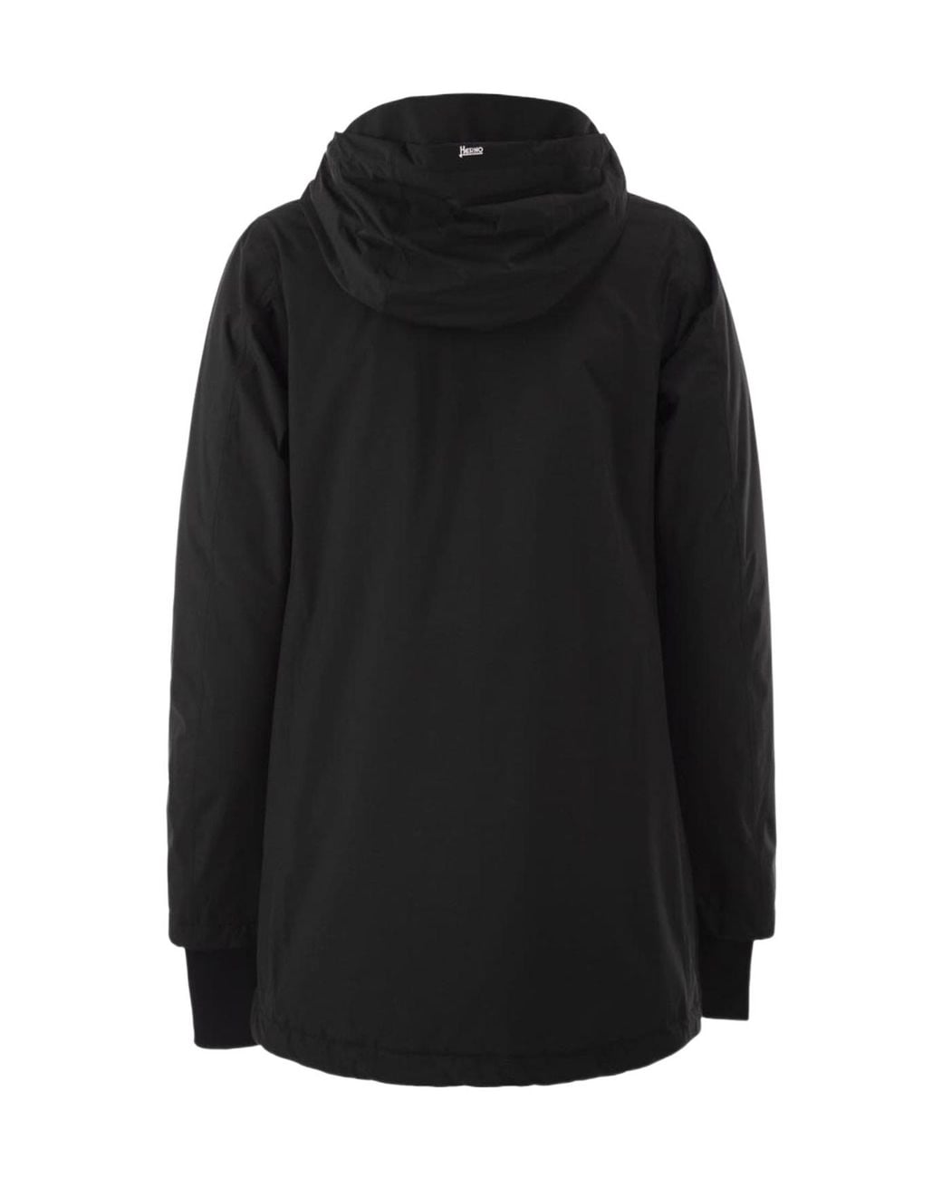 Herno Black Long-Sleeved Down Jacket