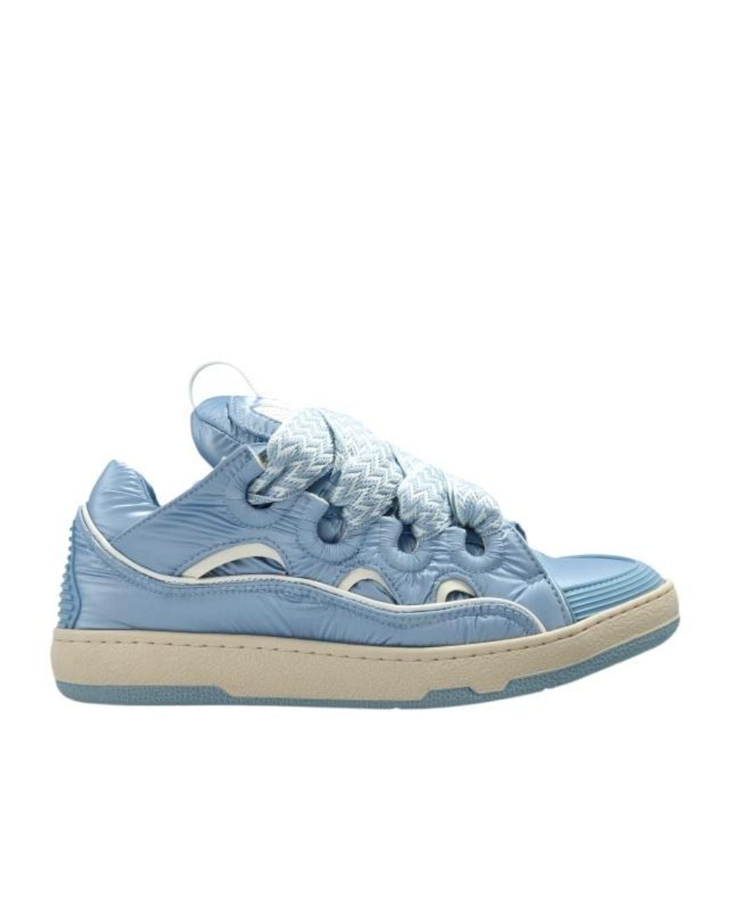 Lanvin Blue Curb Low Top Trainers