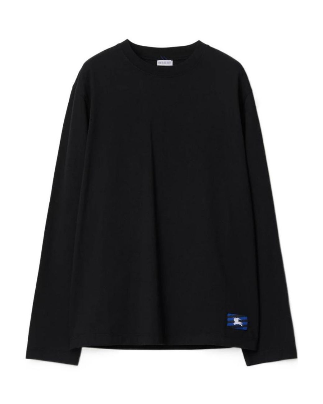 Burberry Black Logo-Detailed Long-Sleeved Crewneck T-Shirt for men