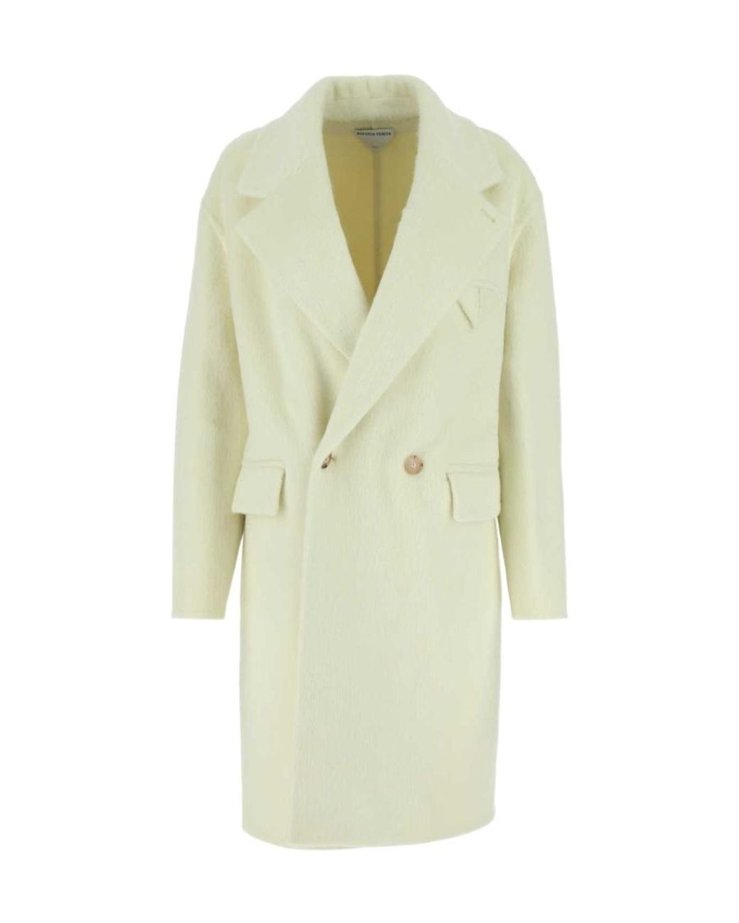 Bottega Veneta White Double Breasted Coat