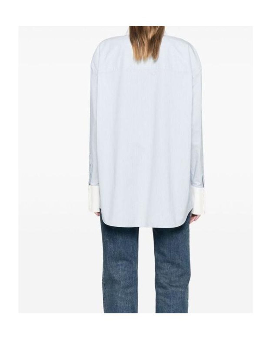 Saint Laurent Blue Winchester Boyfriend Shirt